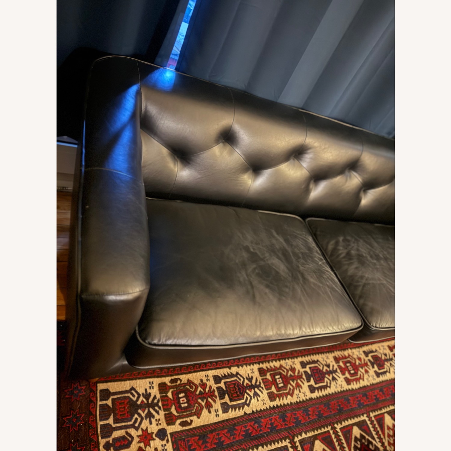 Article Hamber Black Leather 2 Seater Sofa - image-4