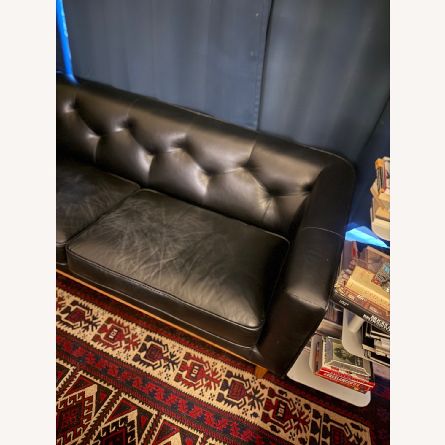 Article Hamber Black Leather 2 Seater Sofa - image-5