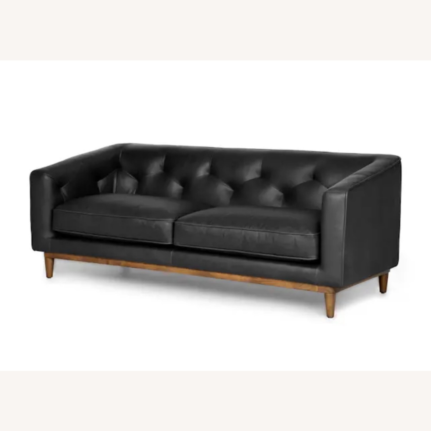 Article Hamber Black Leather 2 Seater Sofa - image-2