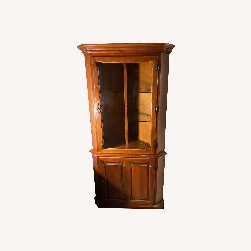 Used Vintage/Antique Dark Brown Wood Sideboard for sale on AptDeco