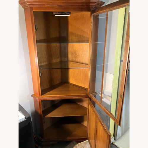 Used Vintage/Antique Dark Brown Wood Sideboard for sale on AptDeco