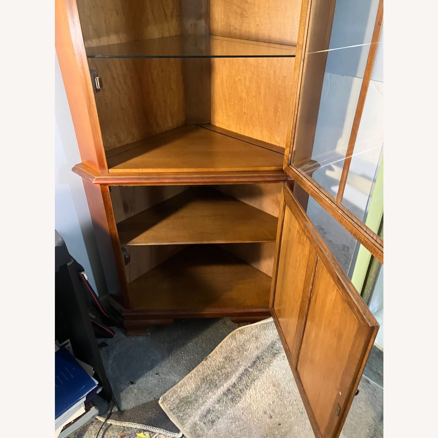 Vintage/Antique Dark Brown Wood Sideboard - image-3