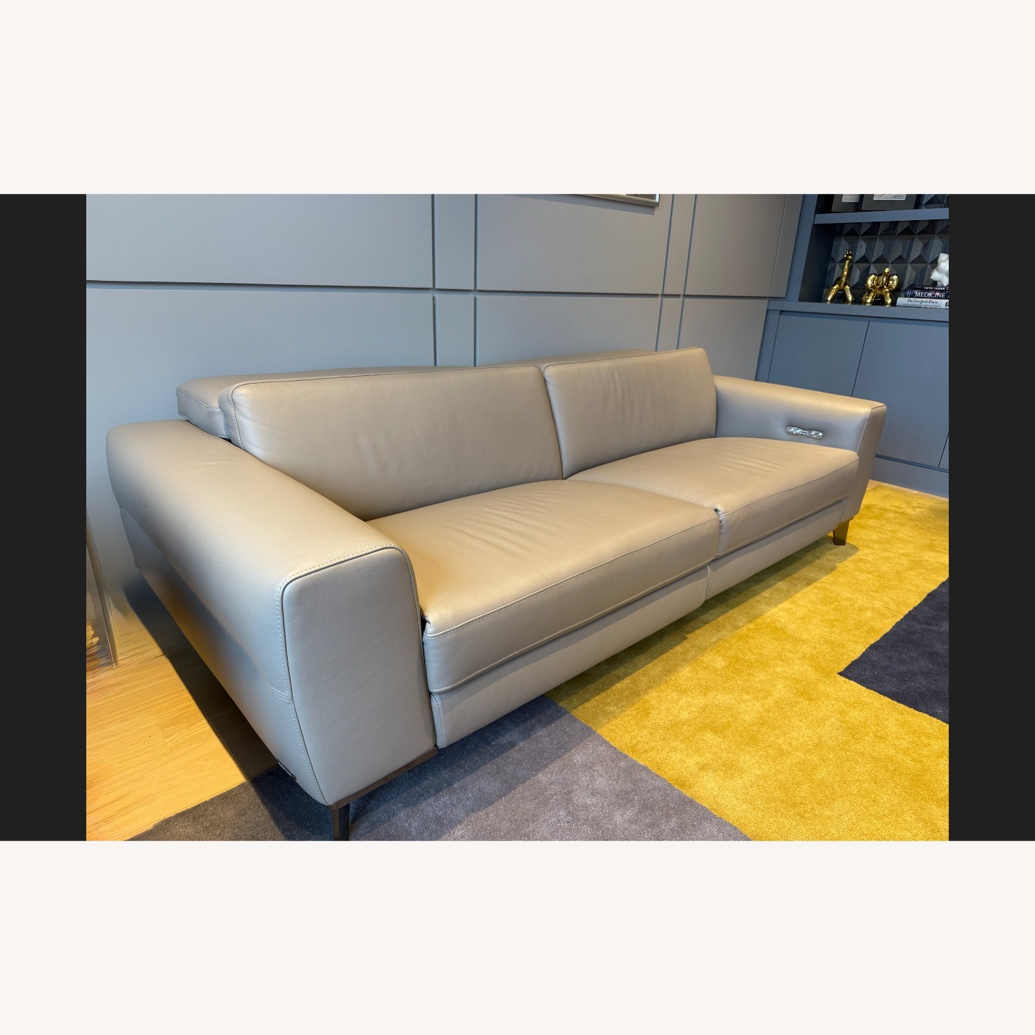 Roche Bobois Light Brown Leather 2 Seater Sofa - image-8