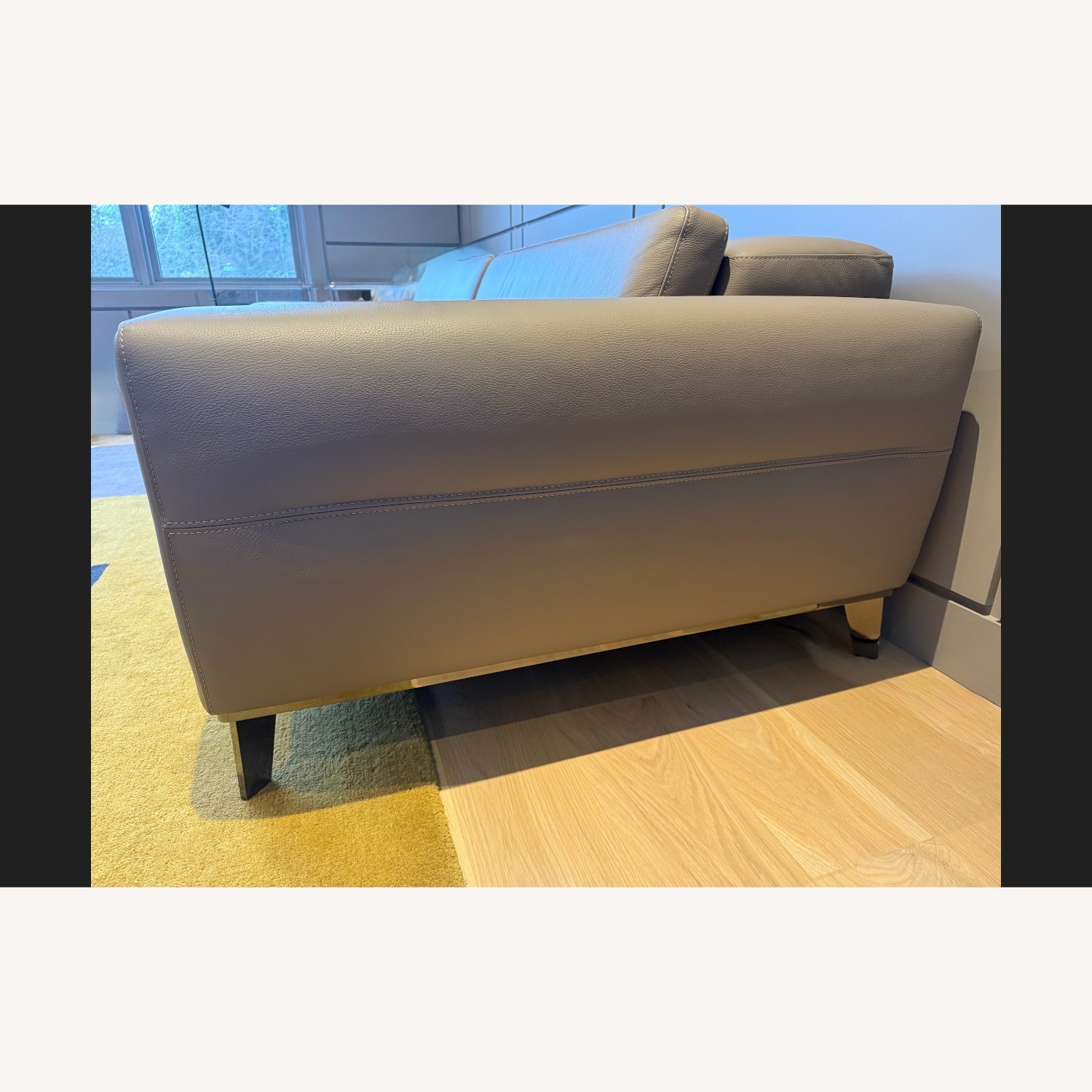 Roche Bobois Light Brown Leather 2 Seater Sofa - image-9