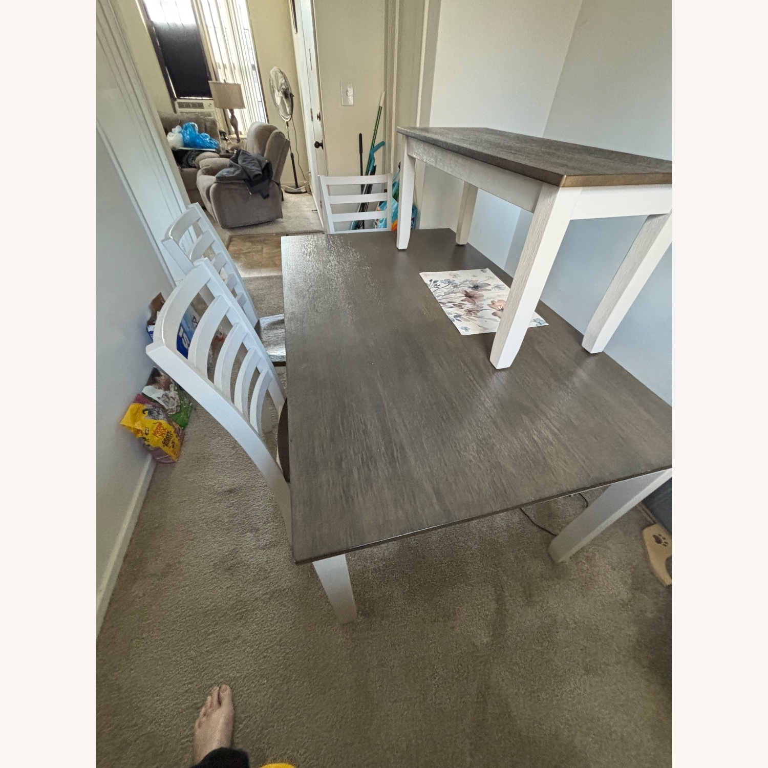 Light Brown Wood Dining Table - image-2