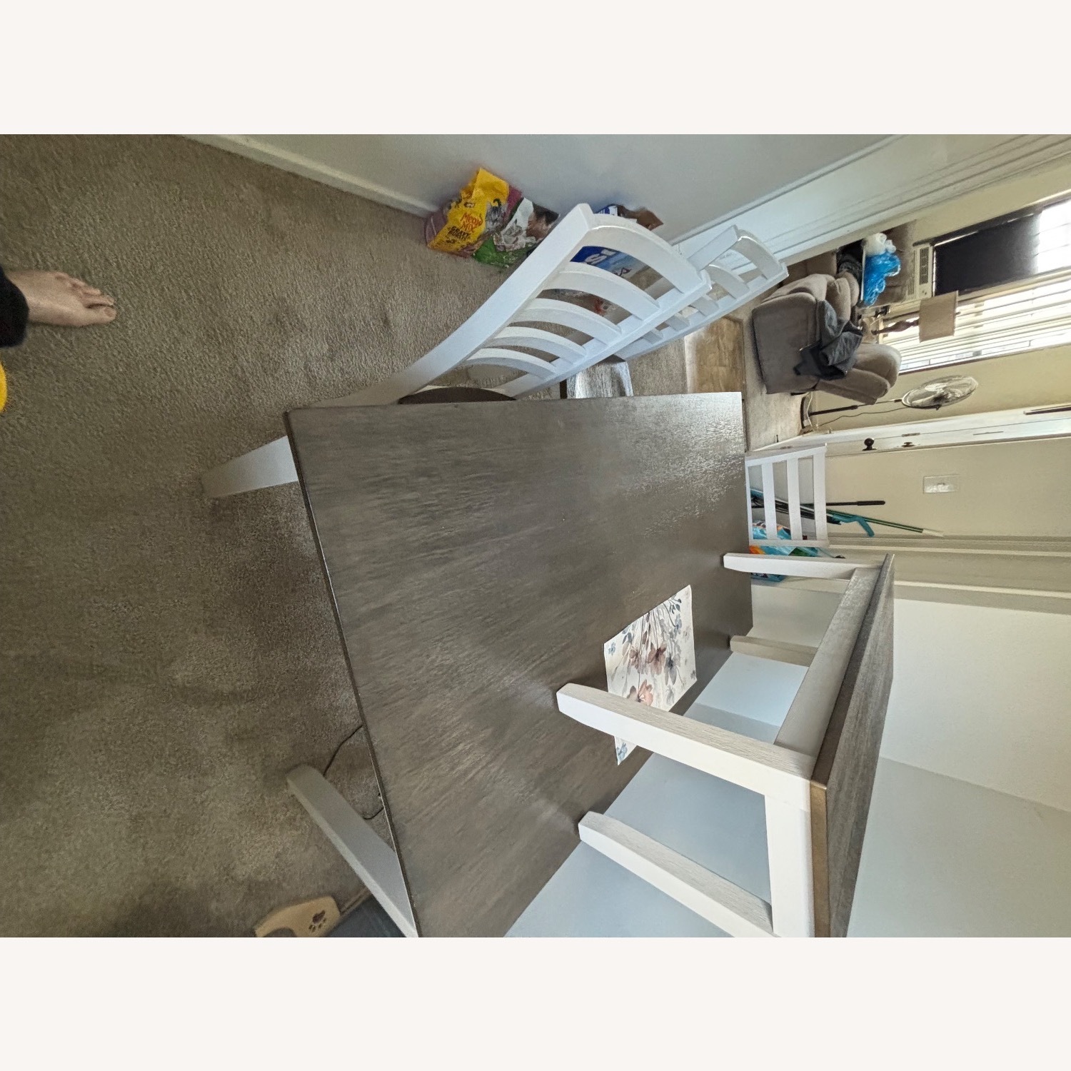 Light Brown Wood Dining Table - image-3