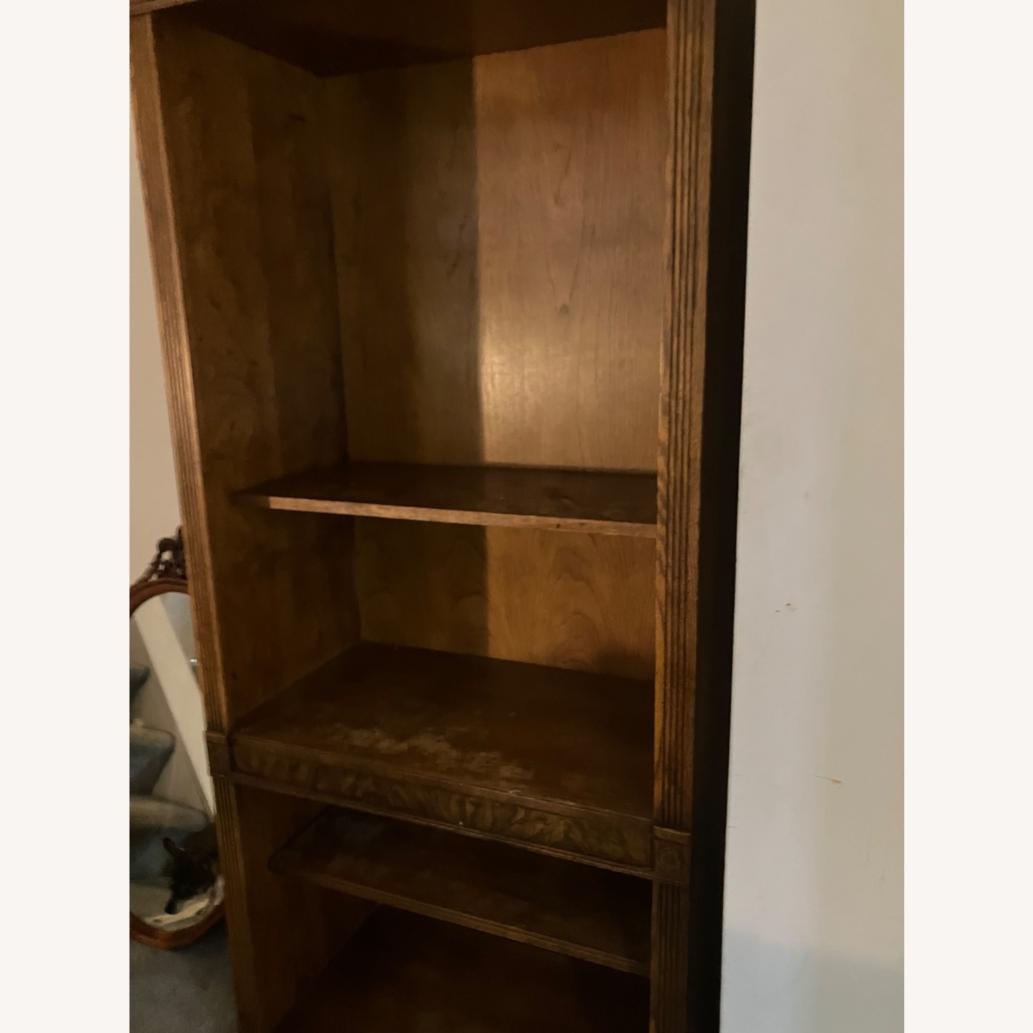 Vintage/Antique Dark Brown Wood Bookcase - image-3