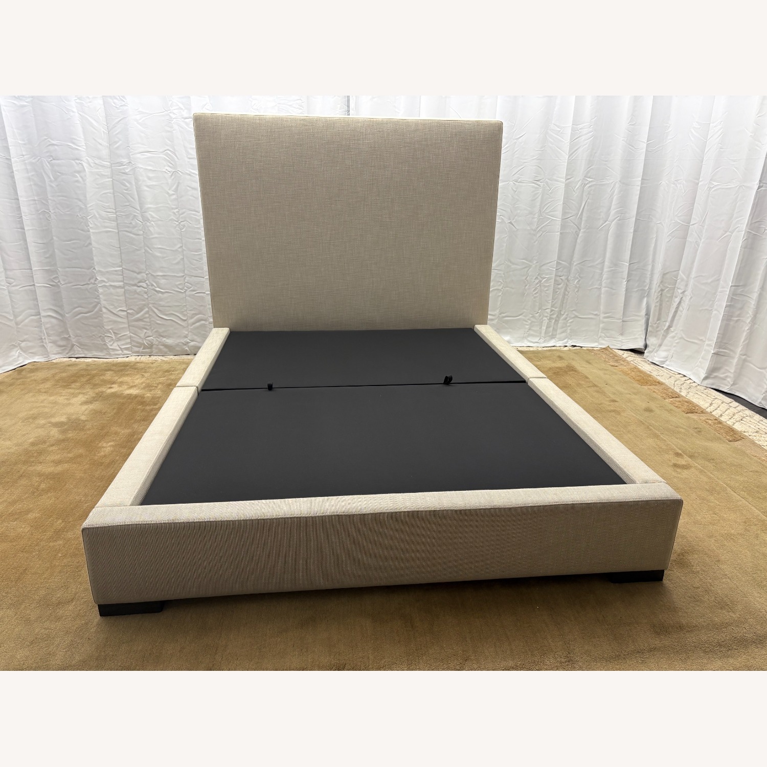 Restoration Hardware Modena Fabric Panel Storage Bed Queen - image-23