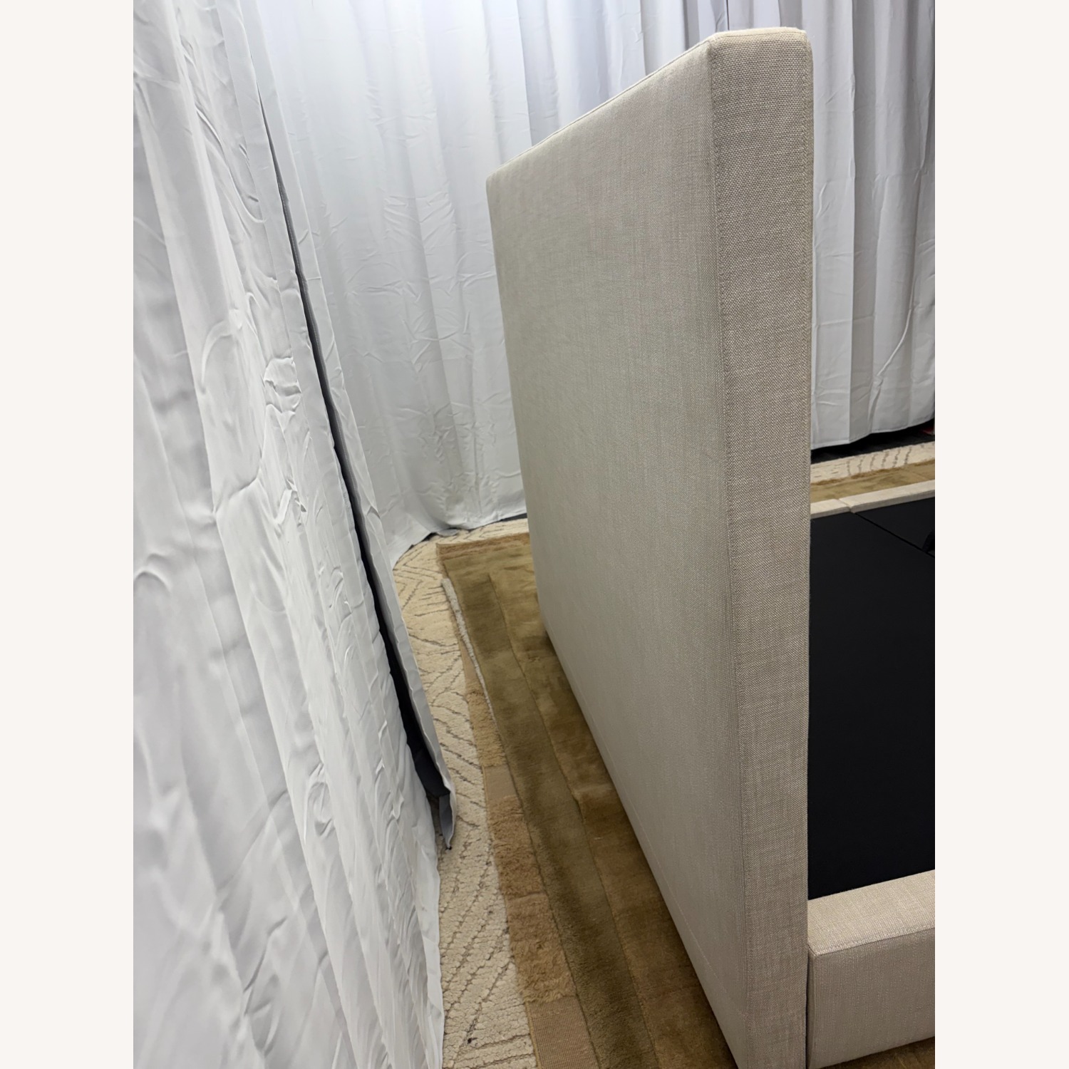 Restoration Hardware Modena Fabric Panel Storage Bed Queen - image-13