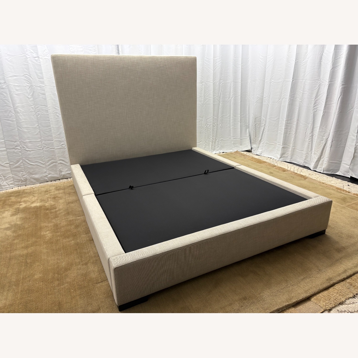 Restoration Hardware Modena Fabric Panel Storage Bed Queen - image-21