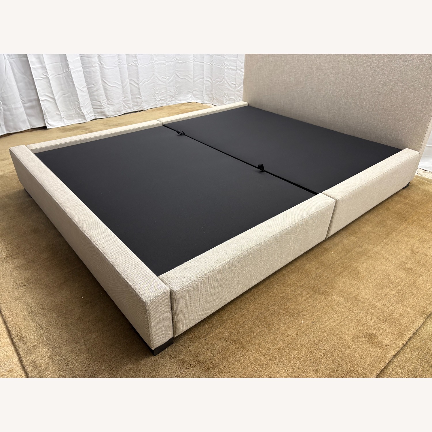 Restoration Hardware Modena Fabric Panel Storage Bed Queen - image-17