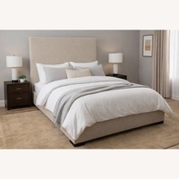 Restoration Hardware Modena Fabric Panel Storage Bed Queen