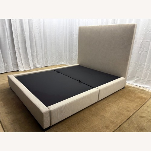 Used Restoration Hardware Modena Fabric Panel Storage Bed Queen for sale on AptDeco