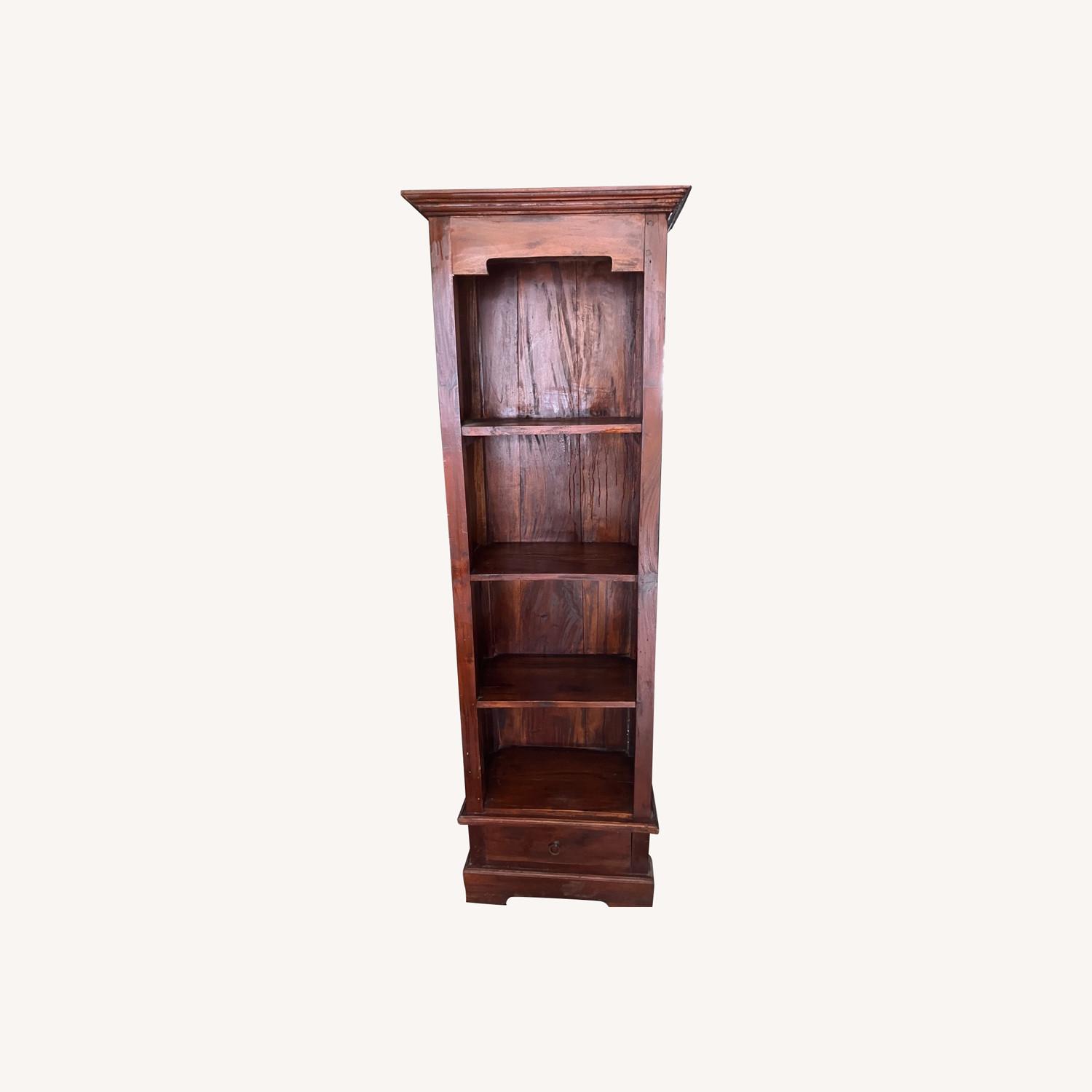 Vintage/Antique Finds Dark Brown Wood Bookcase - image-0
