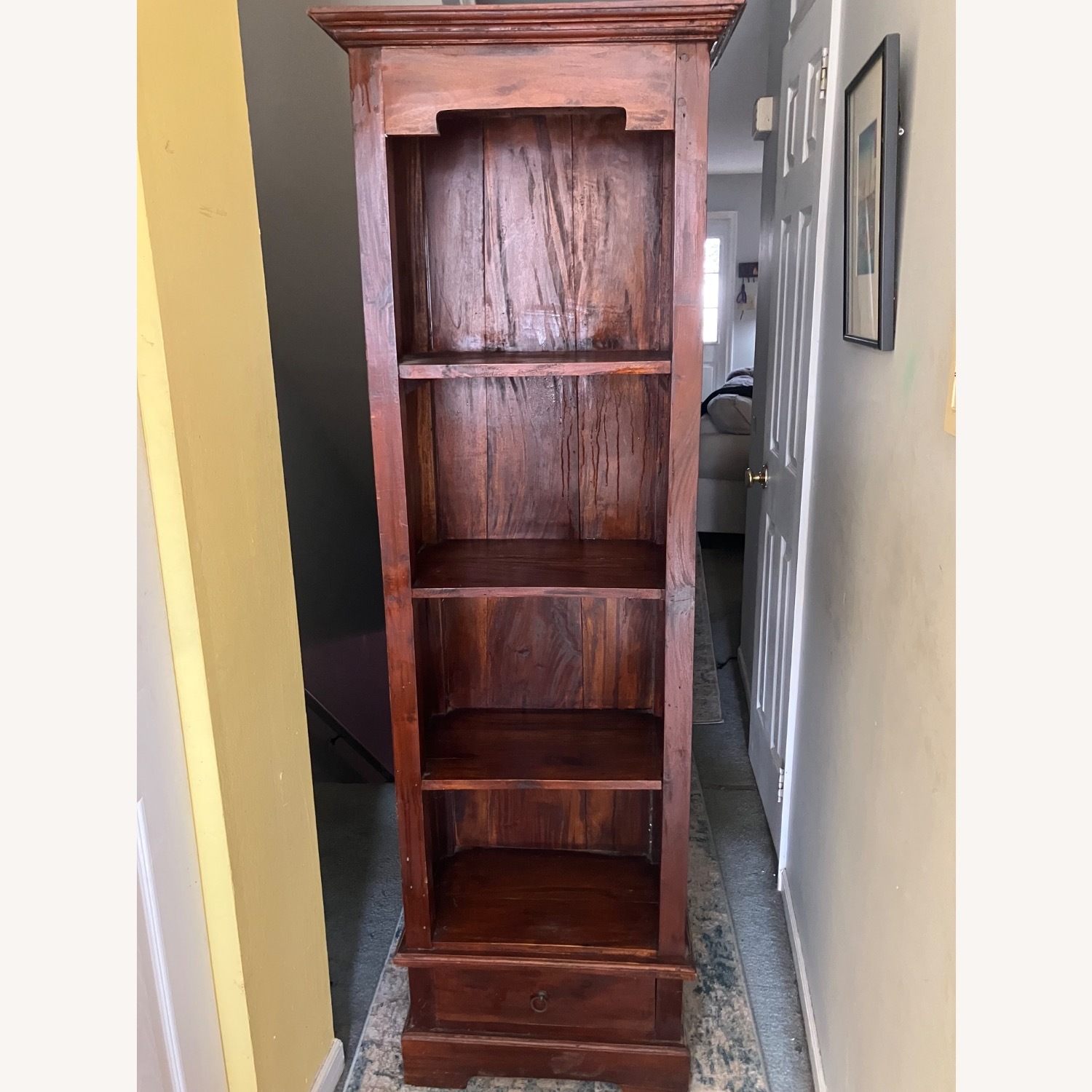 Vintage/Antique Finds Dark Brown Wood Bookcase - image-1