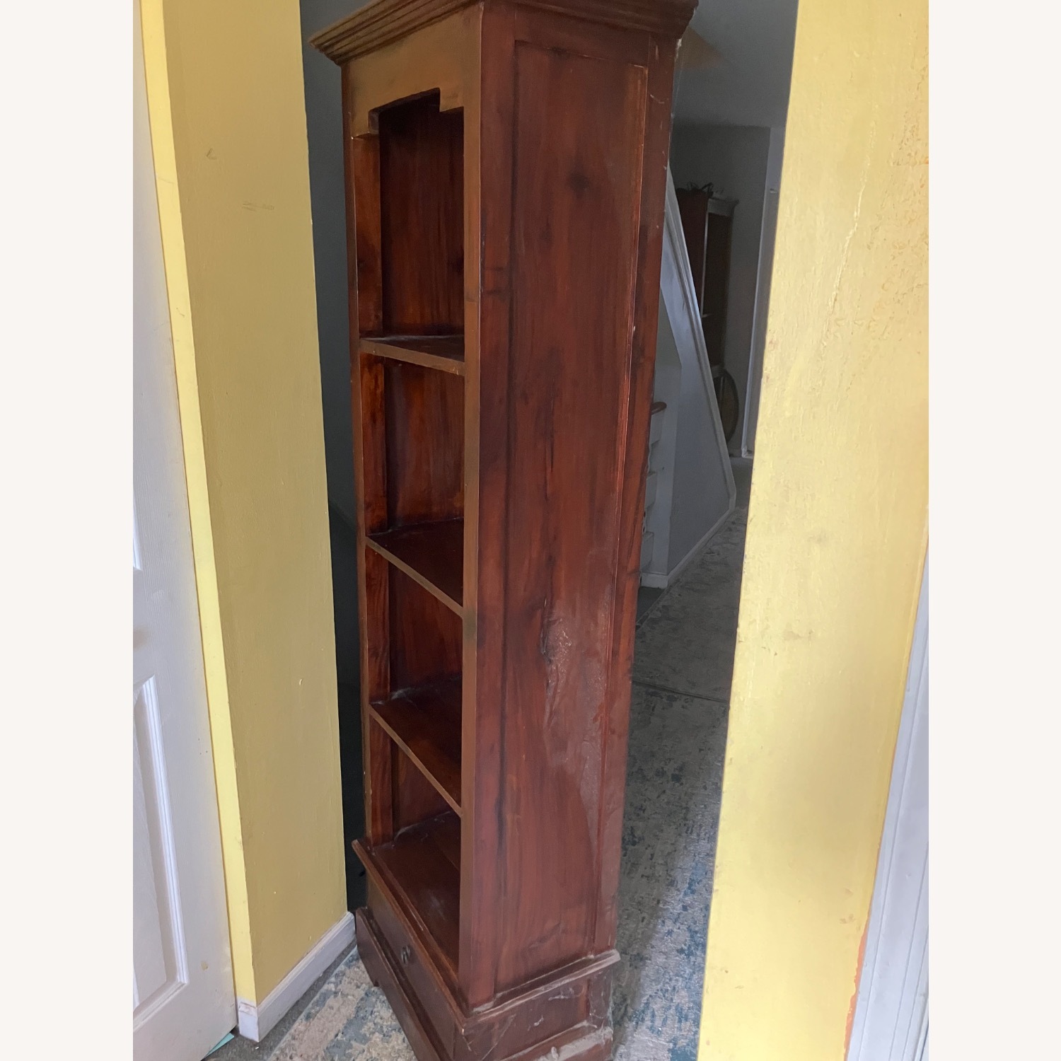 Vintage/Antique Finds Dark Brown Wood Bookcase - image-3