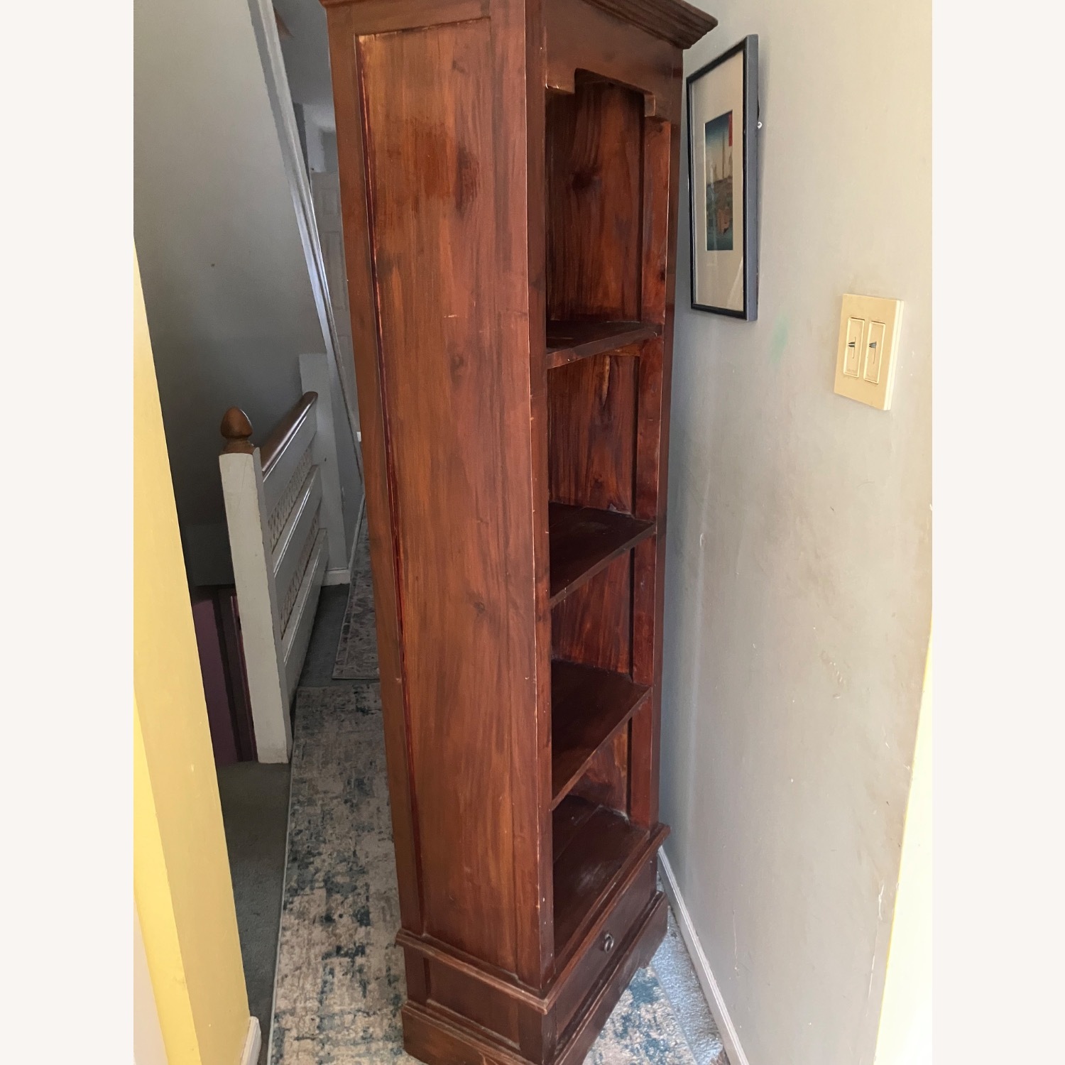 Vintage/Antique Finds Dark Brown Wood Bookcase - image-2