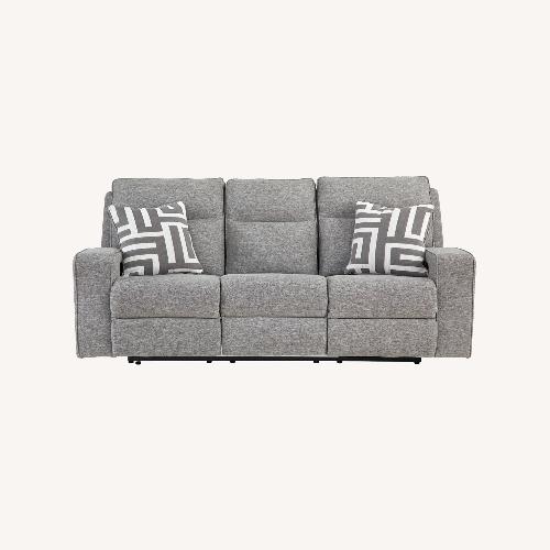 Used Ashley Furniture Power Recliner Gray Fabric 3 Seater Sofa for sale on AptDeco
