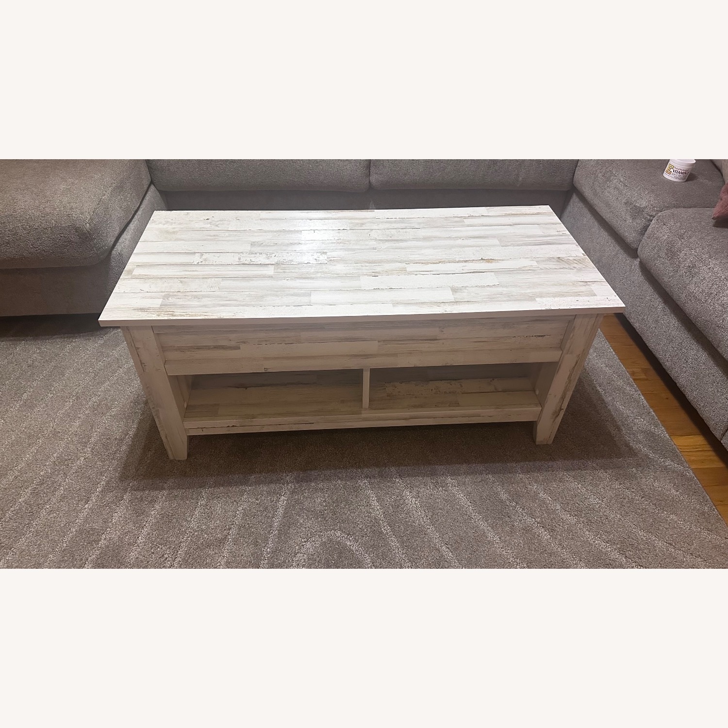 Rustic Farmhouse Lift Top Coffee Table  - image-1
