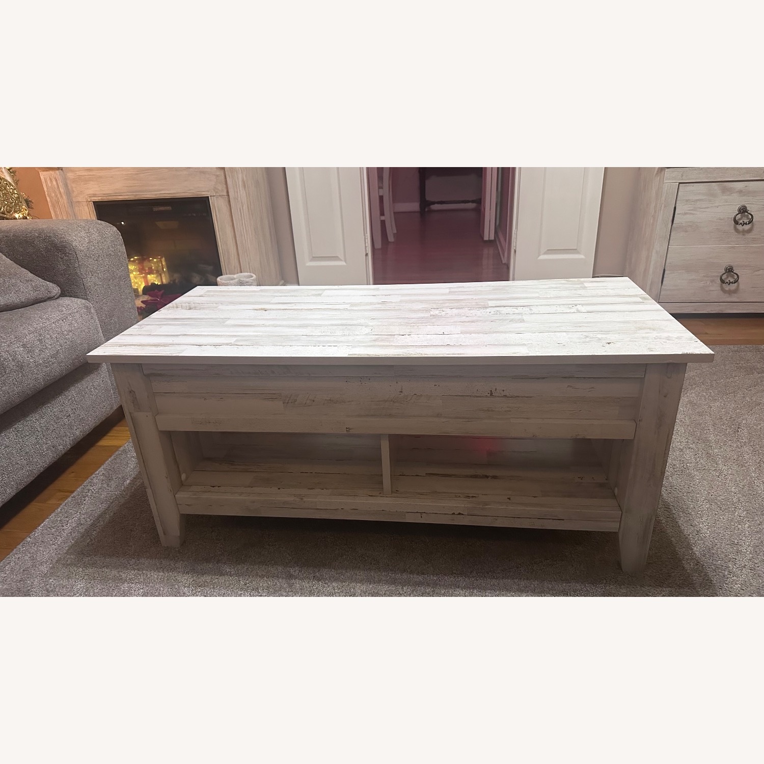 Rustic Farmhouse Lift Top Coffee Table  - image-2