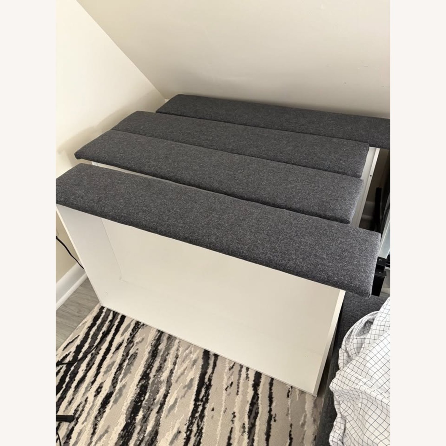 IKEA IDANÄS Upholstered Storage Bedframe King Size - image-4