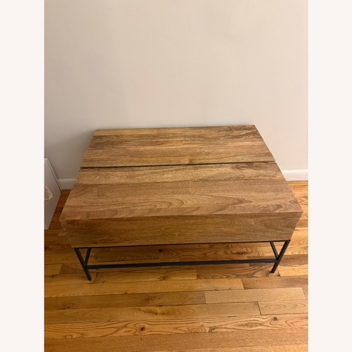 Used West Elm Industrial Pop Up Coffee Table for sale on AptDeco