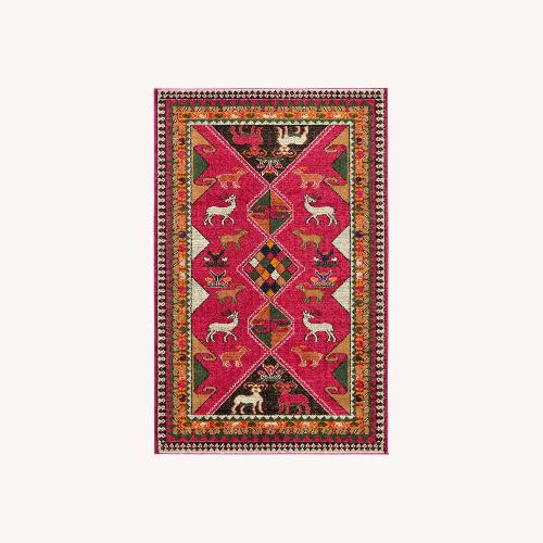 Used Rugs USA Pink Area Rug 6' x 9' for sale on AptDeco