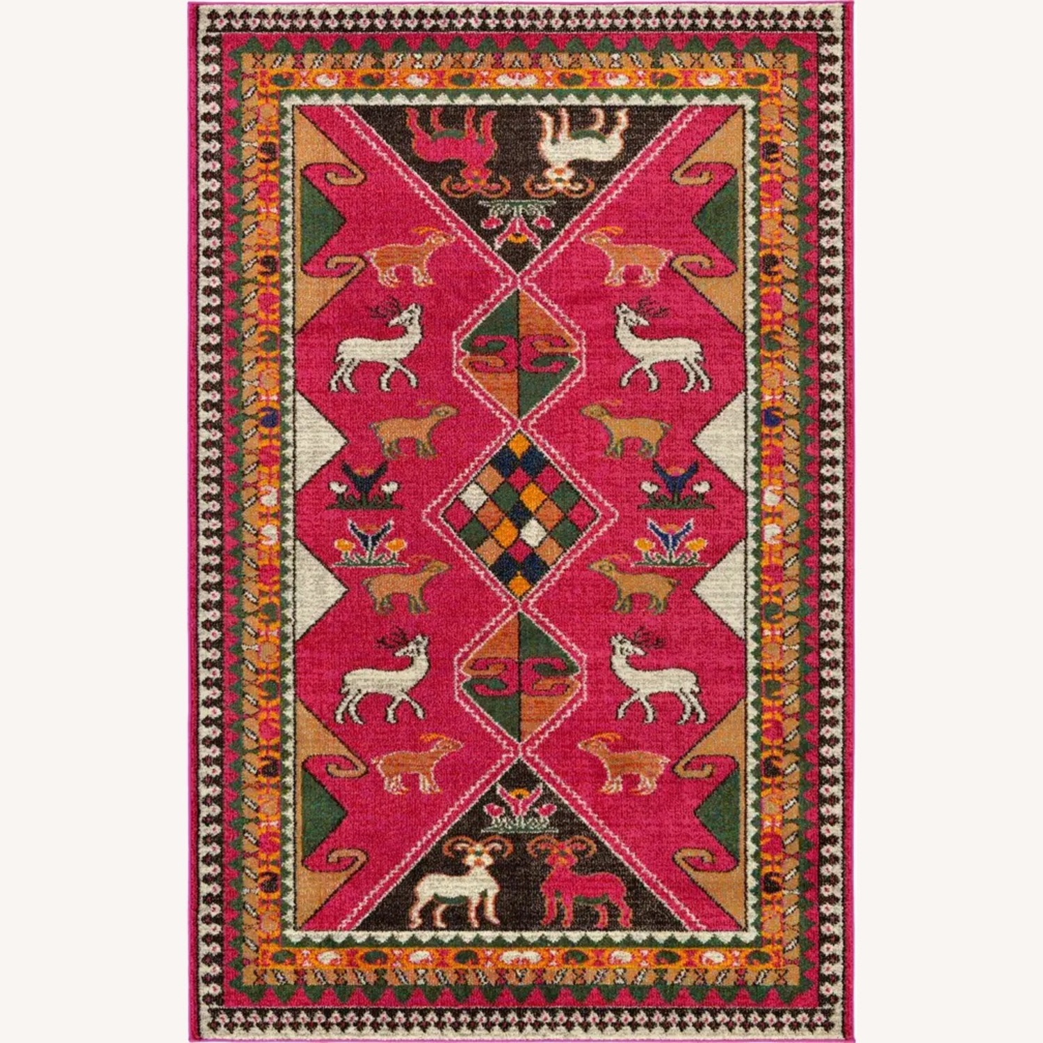 Rugs USA Pink Area Rug 6' x 9' - image-1