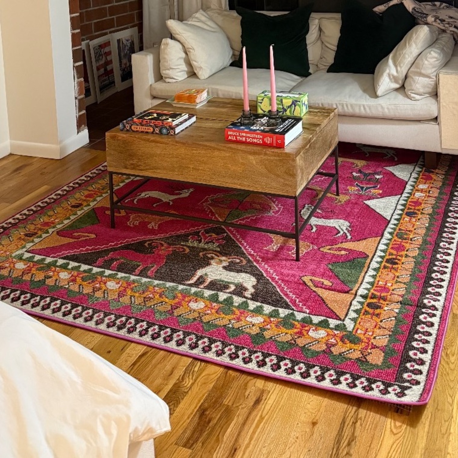 Rugs USA Pink Area Rug 6' x 9' - image-2