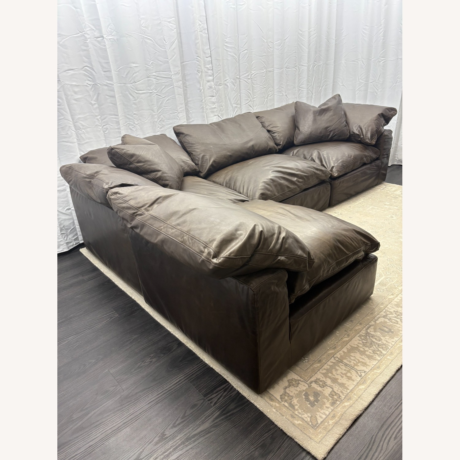 Restoration Hardware Cloud® Modular Leather Sectional — 4-Piece - image-29