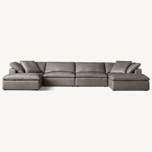 Used Restoration Hardware Cloud® Modular Leather Sectional — 4-Piece for sale on AptDeco