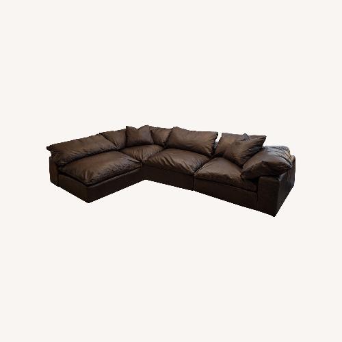 Used Restoration Hardware Cloud® Modular Leather Sectional — 4-Piece for sale on AptDeco