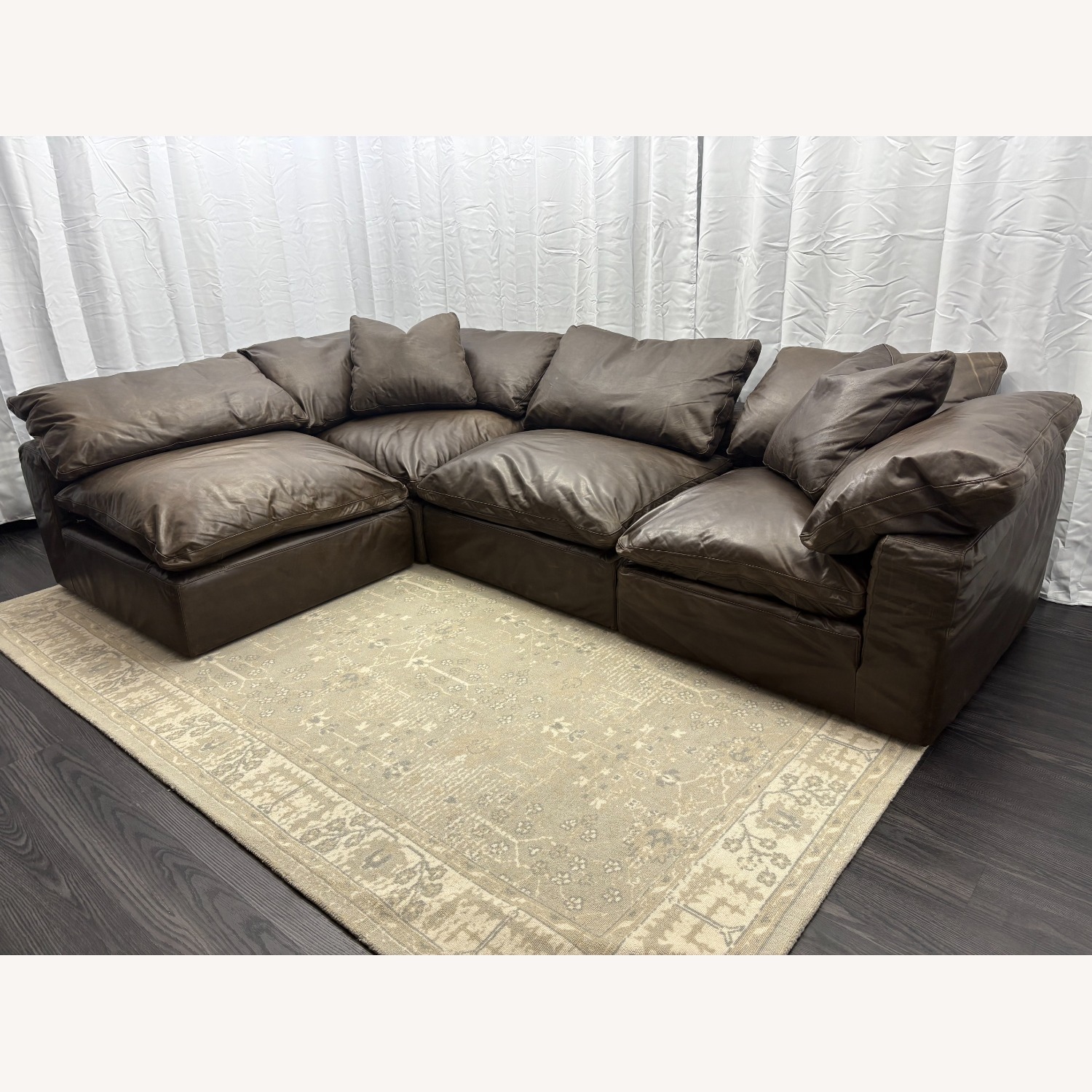 Restoration Hardware Cloud® Modular Leather Sectional — 4-Piece - image-36