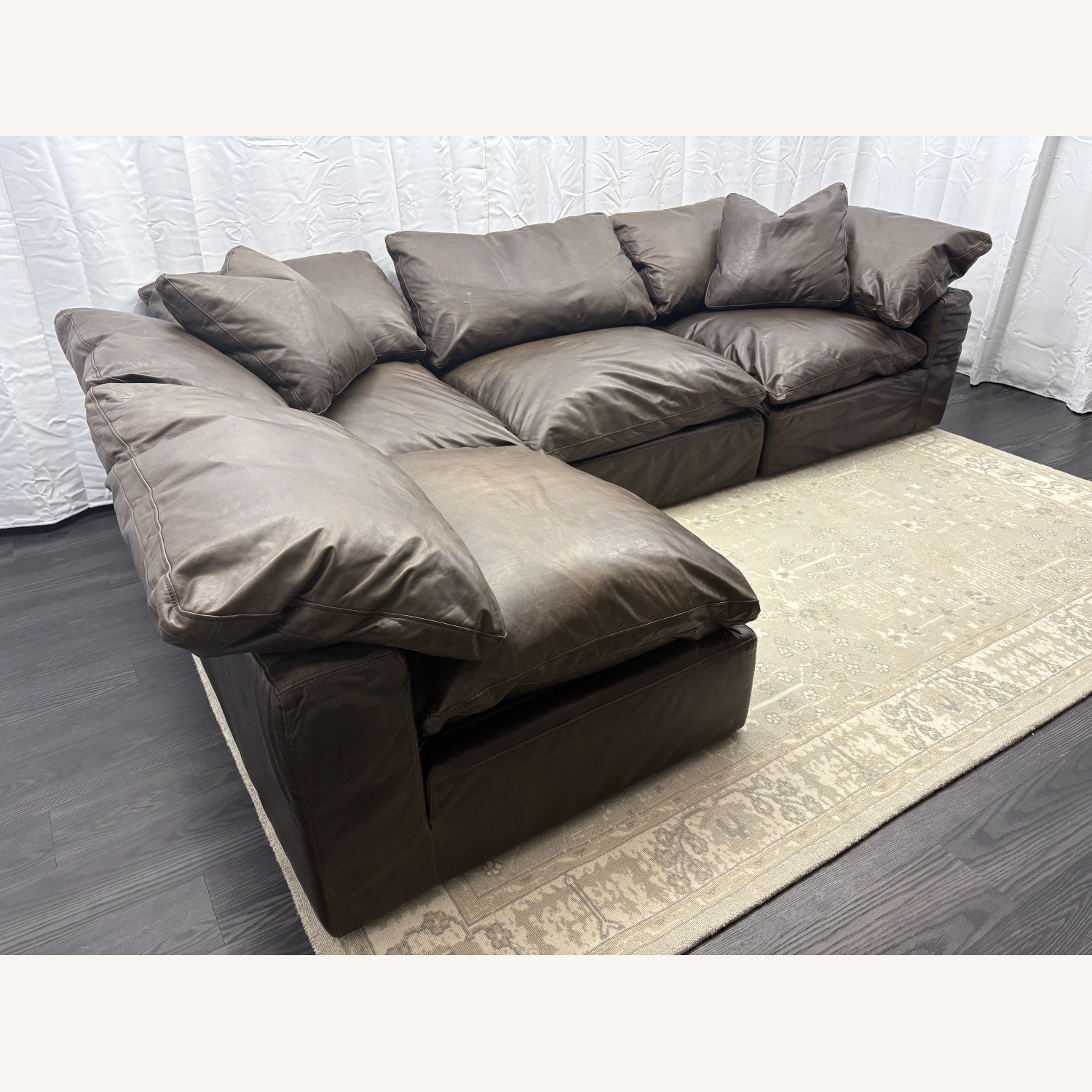 Restoration Hardware Cloud® Modular Leather Sectional — 4-Piece - image-24