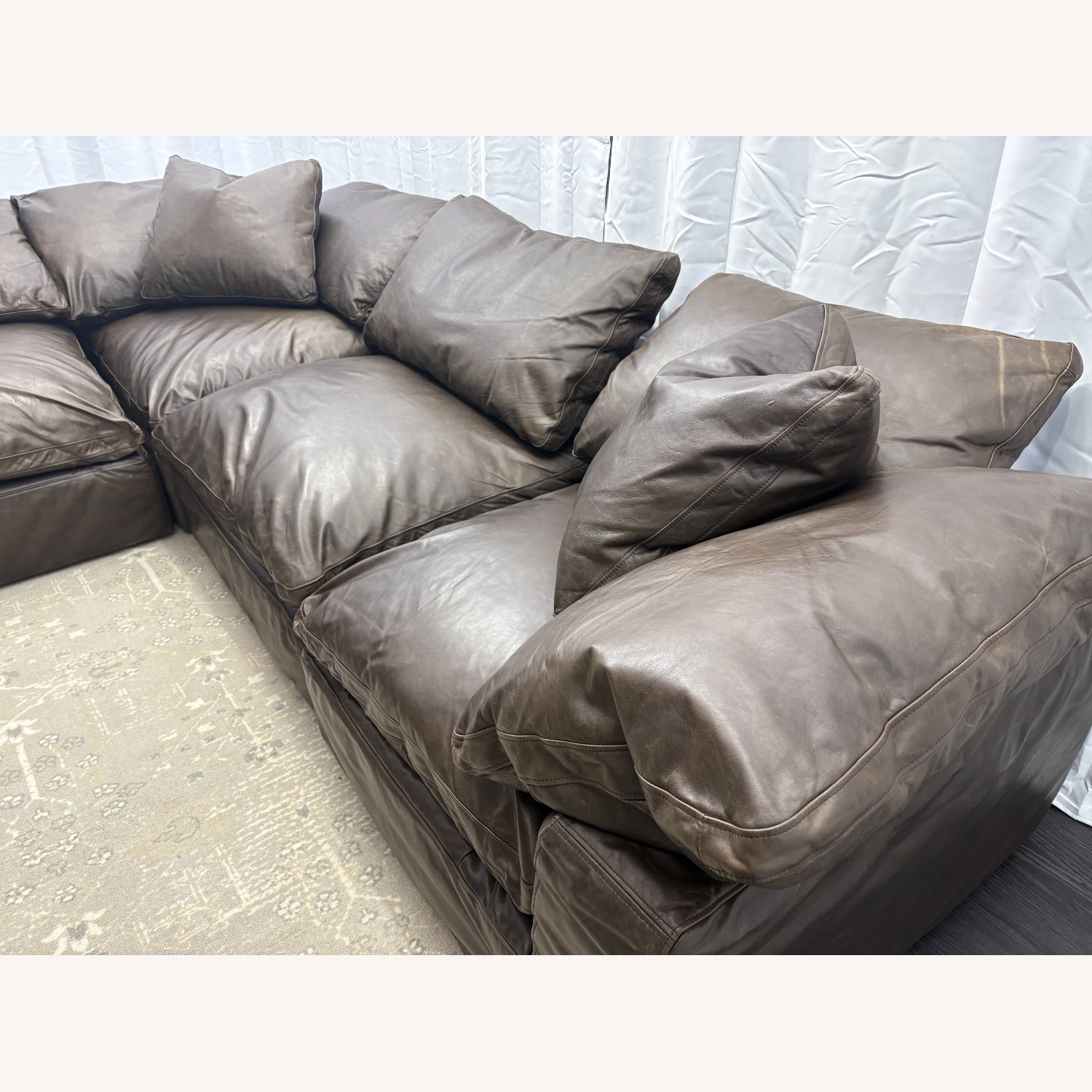 Restoration Hardware Cloud® Modular Leather Sectional — 4-Piece - image-11