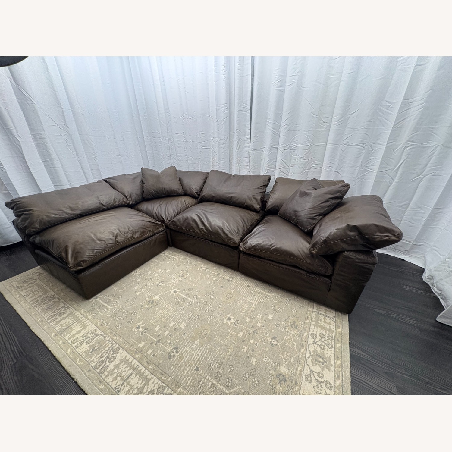 Restoration Hardware Cloud® Modular Leather Sectional — 4-Piece - image-41