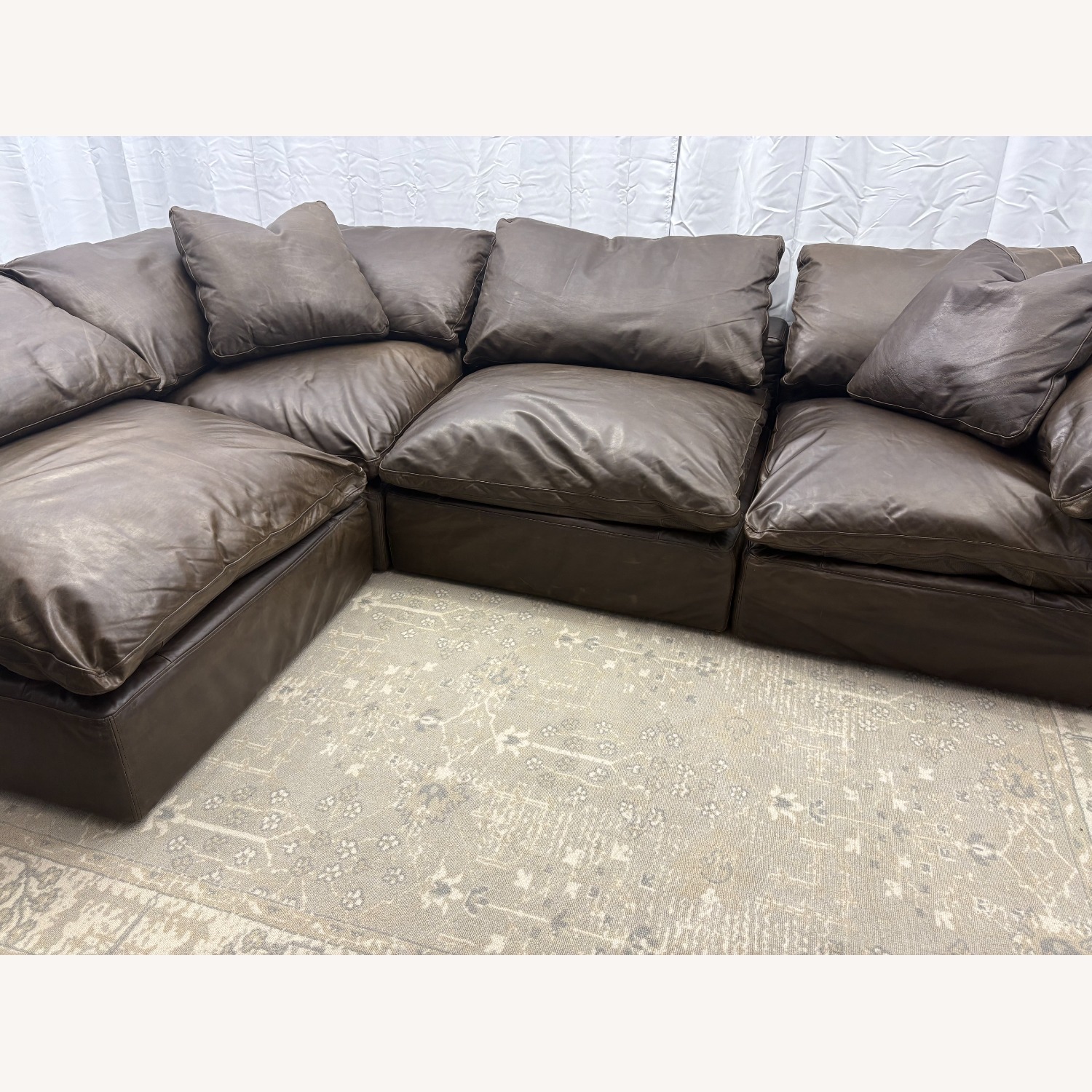 Restoration Hardware Cloud® Modular Leather Sectional — 4-Piece - image-13