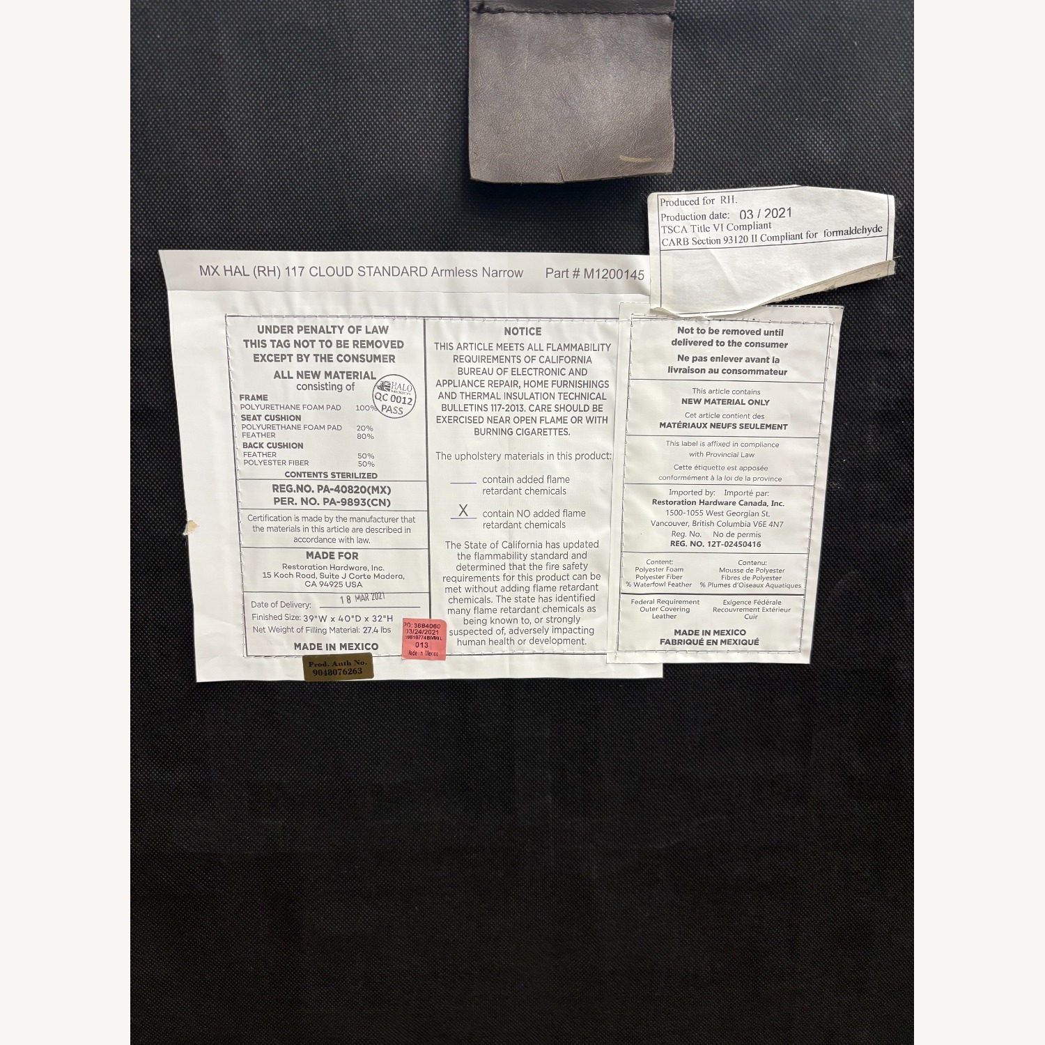 Restoration Hardware Cloud® Modular Leather Sectional — 4-Piece - image-4