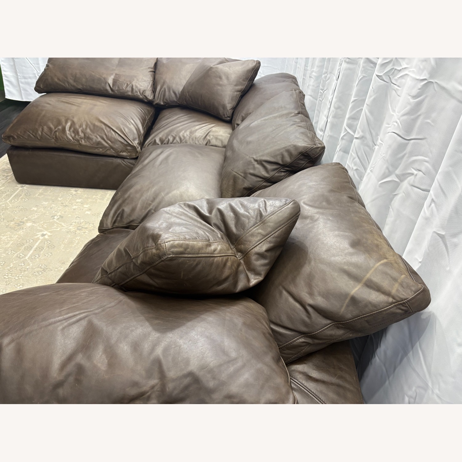Restoration Hardware Cloud® Modular Leather Sectional — 4-Piece - image-28