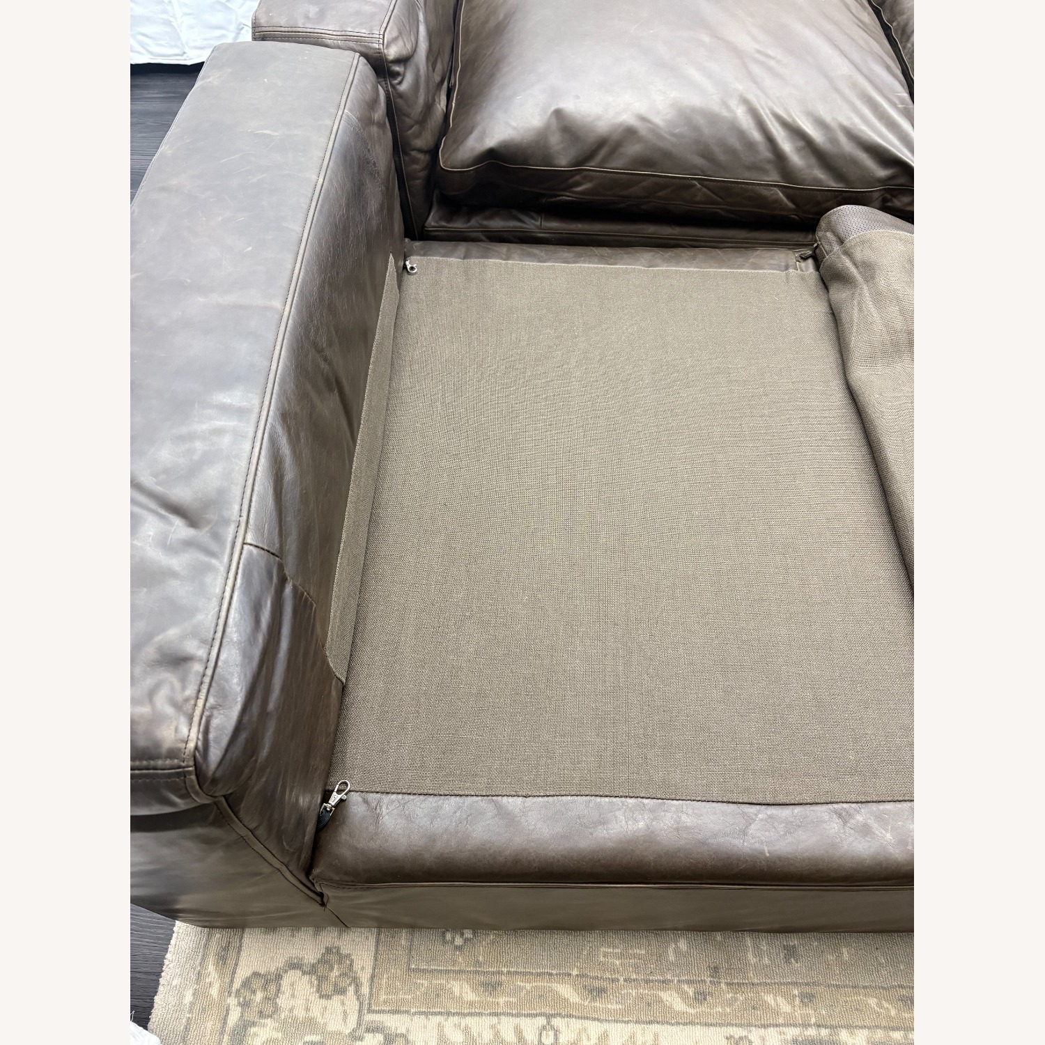 Restoration Hardware Cloud® Modular Leather Sectional — 4-Piece - image-45