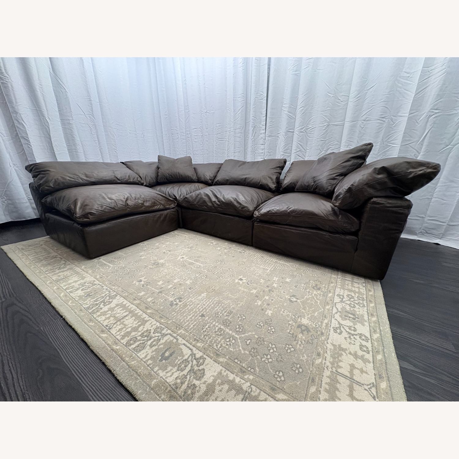 Restoration Hardware Cloud® Modular Leather Sectional — 4-Piece - image-38