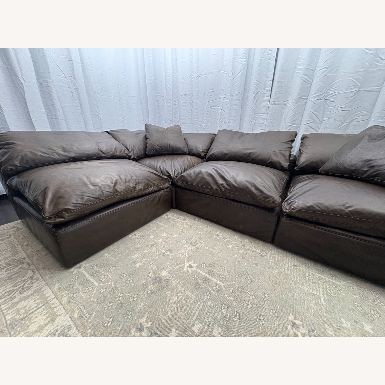 Restoration Hardware Cloud® Modular Leather Sectional — 4-Piece - image-39