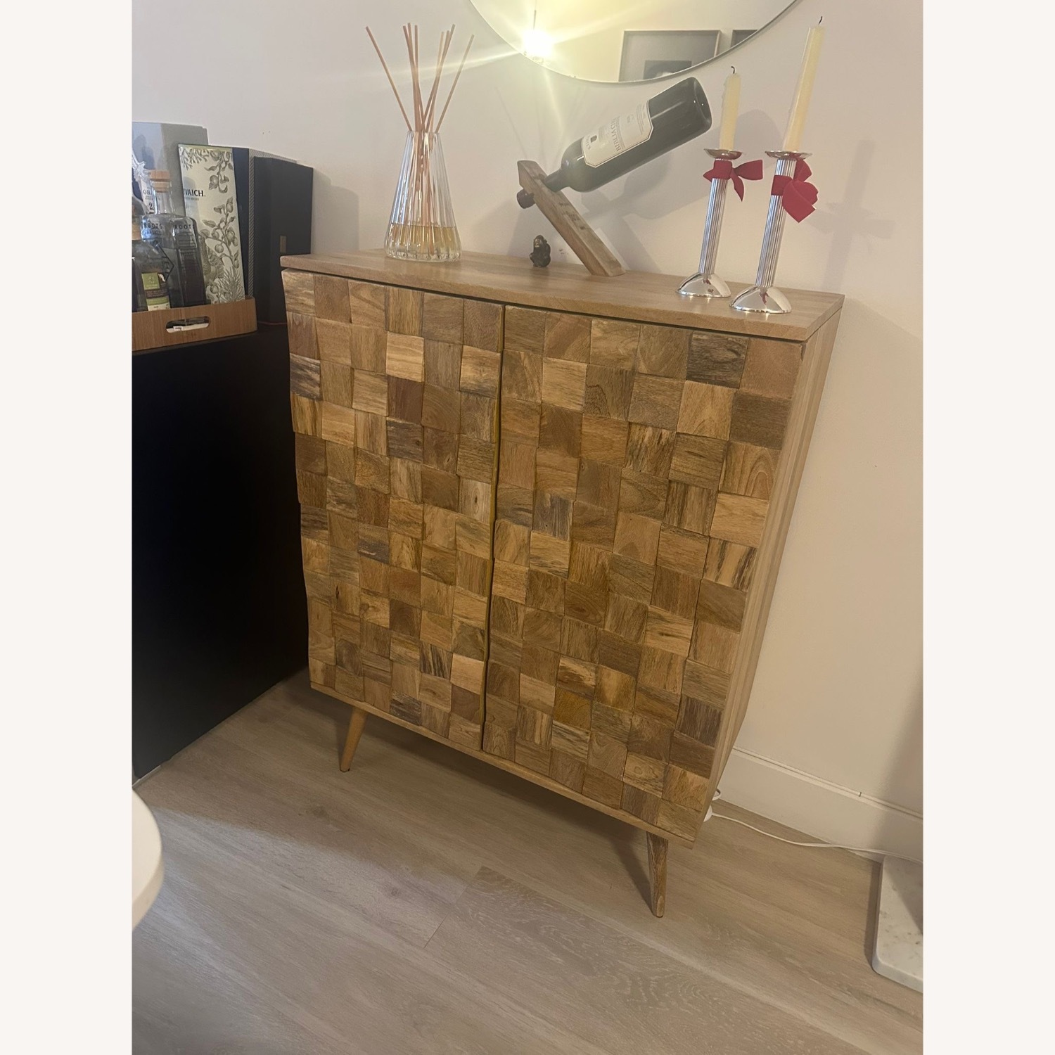 Zara Home Light Brown Wood Sideboard - image-5