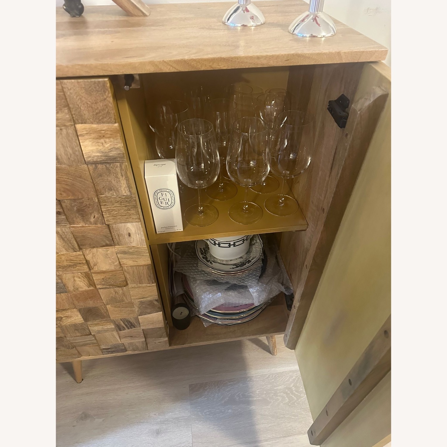 Zara Home Light Brown Wood Sideboard - image-2