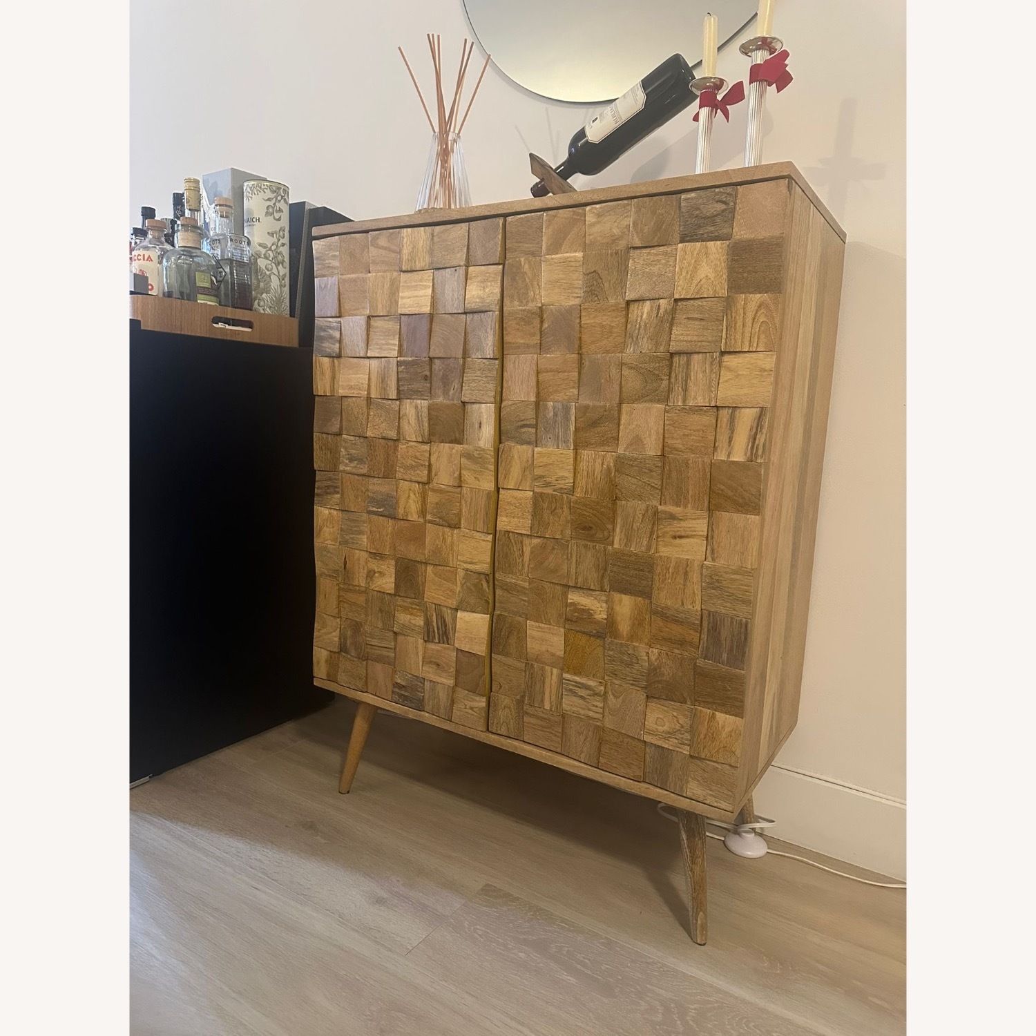 Zara Home Light Brown Wood Sideboard - image-4