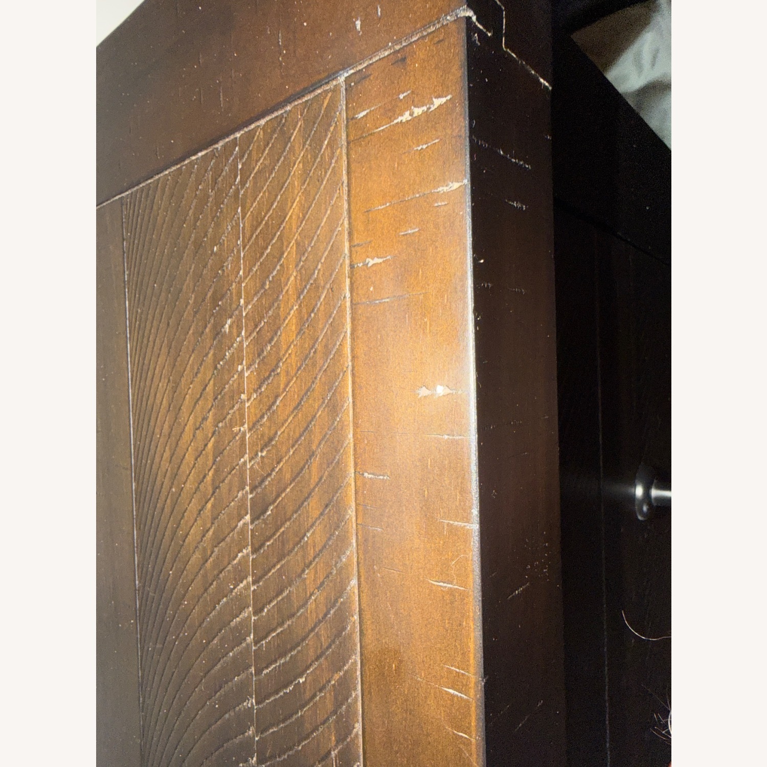 Dark Brown Wood Dresser - image-4