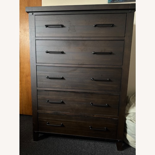 Used Dark Brown Wood Dresser for sale on AptDeco