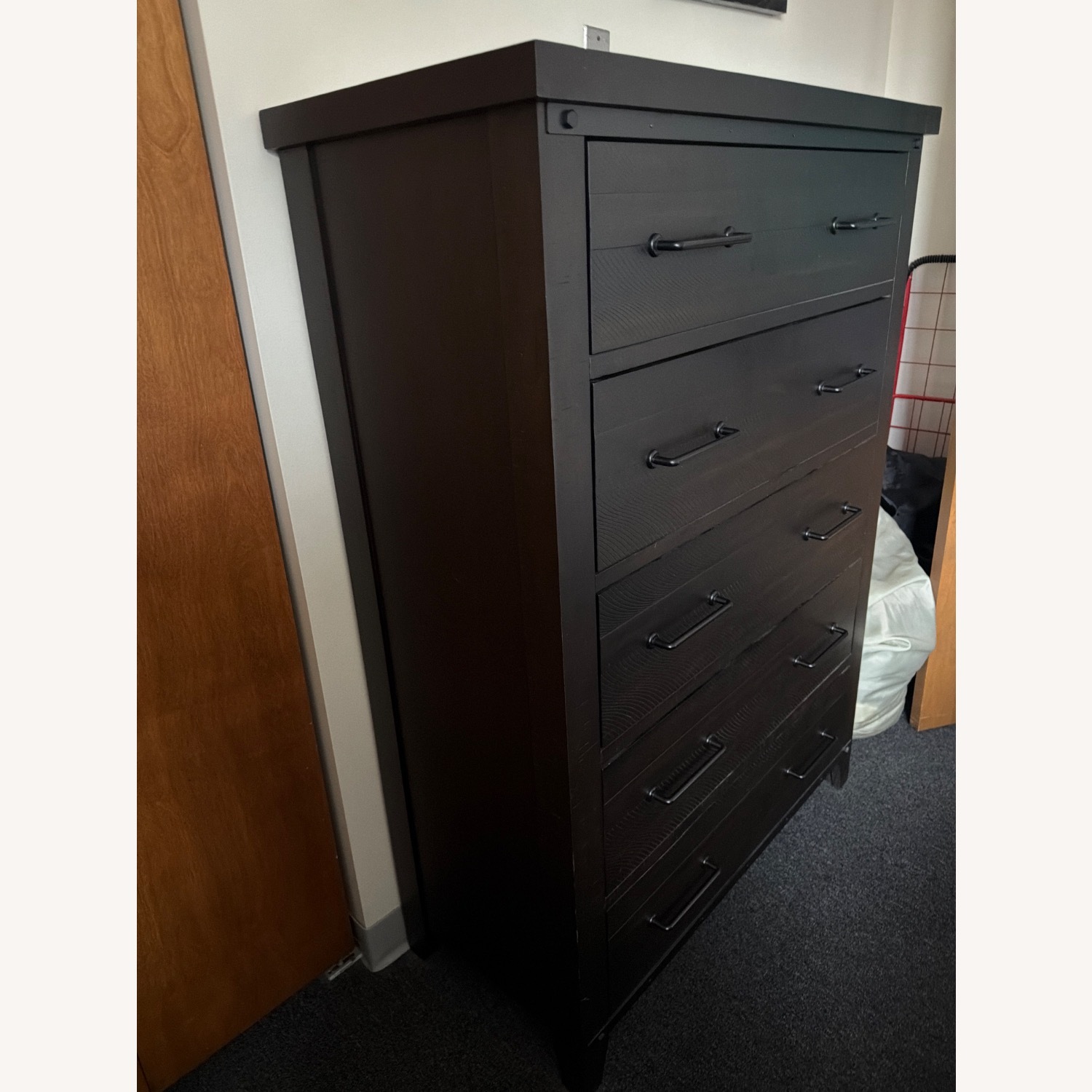 Dark Brown Wood Dresser - image-3