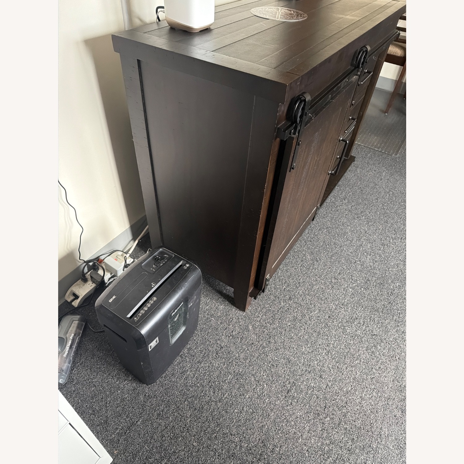 Dark Brown Wood Chest - image-3