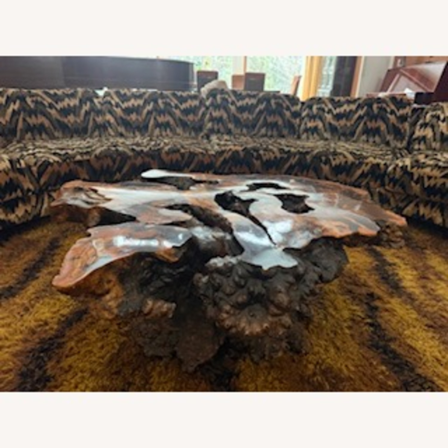 Vintage Redwood Burl Coffee Table - image-2